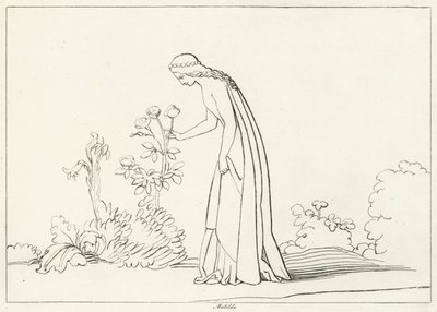 Matylda, czyściec, kanto 28 (rycina) autorstwa John (after) Flaxman