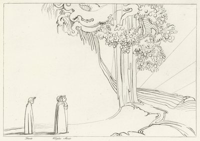 Region nieumiarkowania, czyściec, Canto 22 (rycina) autorstwa John (after) Flaxman