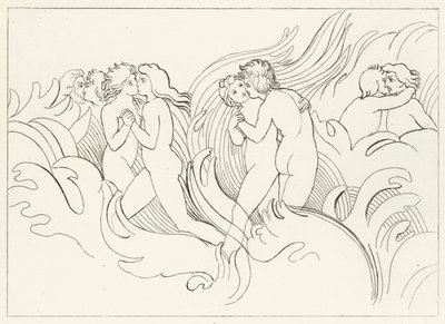 Ognista zagłada, Czyściec, Canto 26 (rycina) autorstwa John (after) Flaxman