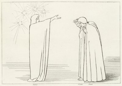 Góra probacji, czyściec, Canto 1 (rycina) autorstwa John (after) Flaxman