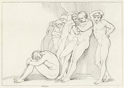 Zaniedbanie, czyściec, Canto 4 (rycina) autorstwa John (after) Flaxman
