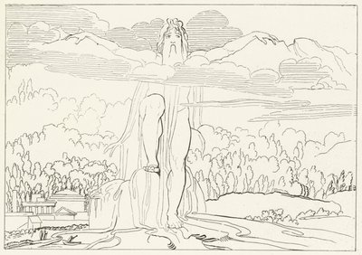 Posąg Czterech Metali, Inferno, Canto 14 (rycina) autorstwa John (after) Flaxman