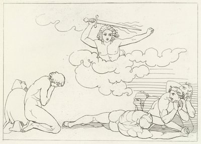 Strachy winy, Raj, Canto 22 (rycina) autorstwa John (after) Flaxman