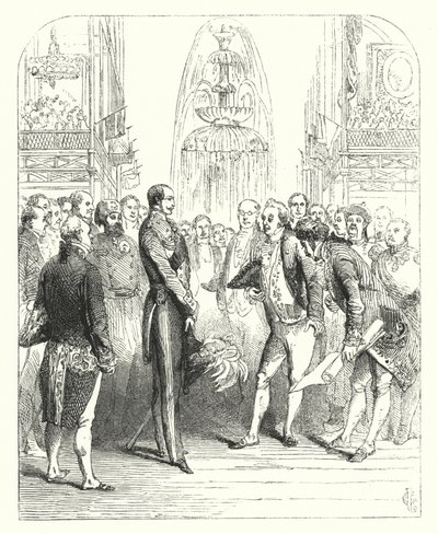 Książę Albert i komisarze królewscy na Wielkiej Wystawie w 1851 roku, Crystal Palace, Hyde Park, Londyn (grafika) autorstwa John (after) Gilbert