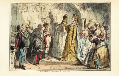 Król Anglii Henryk VI poślubił Małgorzatę Anjou w opactwie Titchfield, 23 kwietnia 1445 autorstwa John (after) Leech