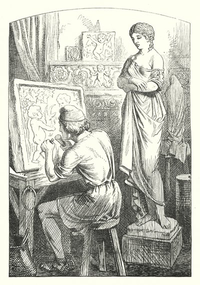 Clyte (grawerowanie) autorstwa John (after) Tenniel