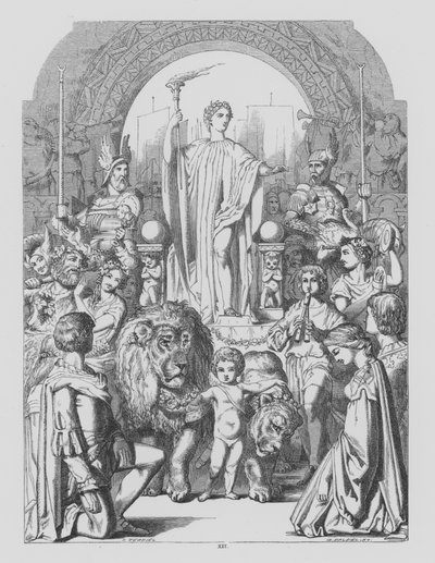 John Milton, L’Allegro (grafika) autorstwa John (after) Tenniel