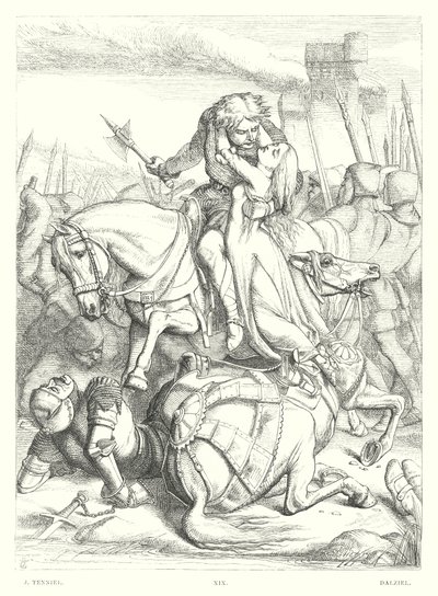 Childe Harold Lorda Byrona, Canto III, Stanza 49 (grawerowanie) autorstwa John (after) Tenniel