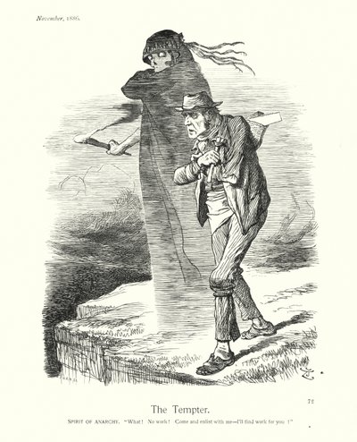 Kreskówka Sir Johna Tenniela: Kusiciel (rycina) autorstwa John (after) Tenniel
