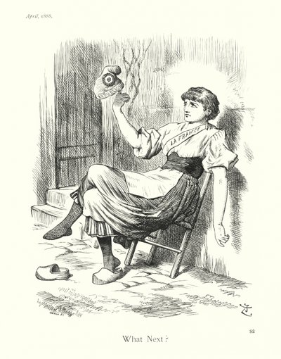Komiks Sir Johna Tenniela: Co dalej (rycina) autorstwa John (after) Tenniel