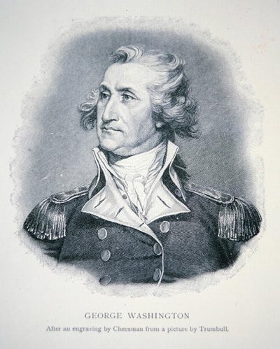 George Washington, grawerowane przez Thomasa Cheesmana (1760-1835) (lito) autorstwa John (after) Trumbull