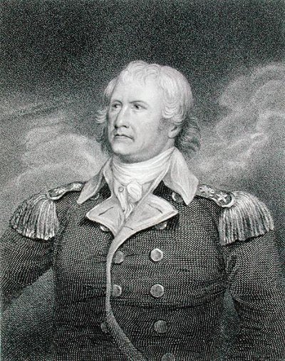 Generał dywizji William Moultrie (1730-1805) grawerowany przez Edwarda Scrivena (1775-1841) (grafika) autorstwa John (after) Trumbull