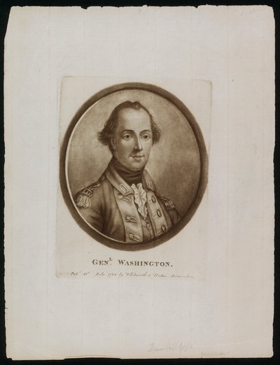 Portret generała [Jerzego] Waszyngtona (rycina) autorstwa John (after) Trumbull