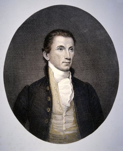 James Monroe (1758-1831) grawerowane przez Ashera Browna Duranda (1796-1886) (kolorowe grawerowanie) autorstwa John (after) Vanderlyn