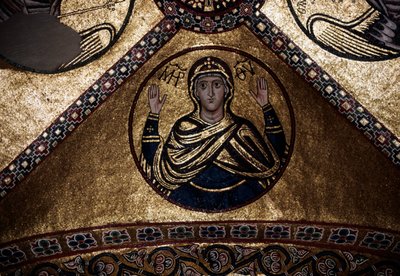 Mozaika Katolikon (Catholicon), klasztor Hosios Loukas (Lista Światowego Dziedzictwa UNESCO) autorstwa Walter Charles Mills