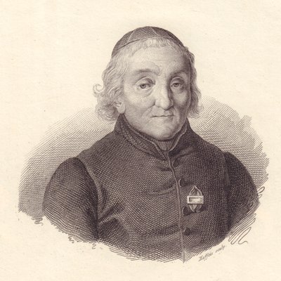 Portret włoskiego teologa Pietro Tamburiniego (1737-1827), miedzioryt autorstwa Maffeis autorstwa Walter Charles Mills