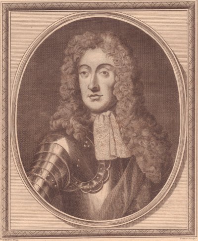 Portret Jakuba II z Anglii (1633-1701), miedzioryt Johna Goldara (1729-1795) z obrazu G Knellera autorstwa Walter Charles Mills