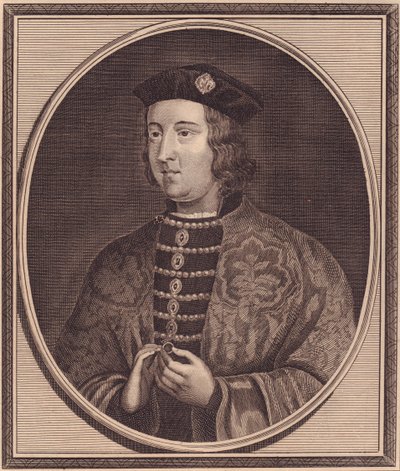 Portret króla Anglii Edwarda IV (1442-1483), miedzioryt autorstwa Johna Goldara (1729-1795) autorstwa Walter Charles Mills