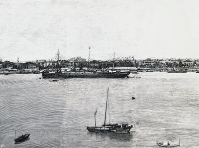 Port w Szanghaju na kilka tygodni przed wybuchem wojny autorstwa Walter Charles Mills