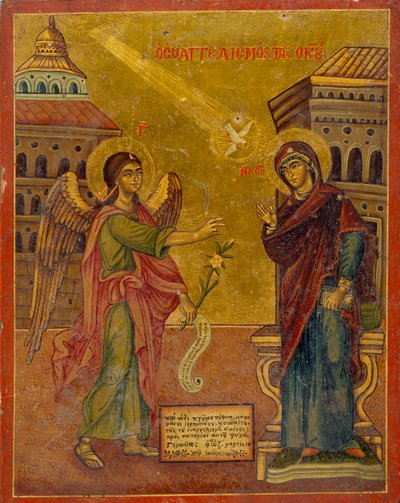 Ikona Zwiastowania, XVIII-XIX w. autorstwa John