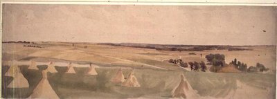 Pole bitwy pod Crecy, 26 sierpnia 1346 r autorstwa John Absolon
