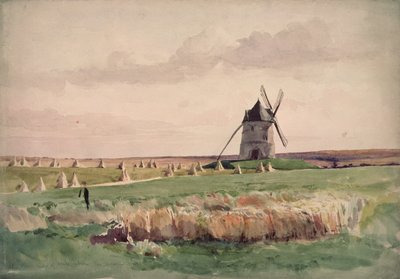 Pole bitwy pod Crecy, 26 sierpnia 1346 r autorstwa John Absolon