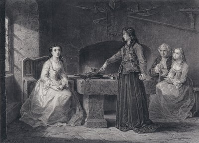 Ilustracja do Pirata autorstwa Sir Waltera Scotta (grafika) autorstwa John Adam P. Houston