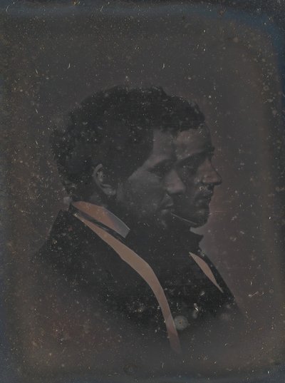 Autoportret z bratem artysty, lata 40. XIX wieku. autorstwa John Adams Whipple