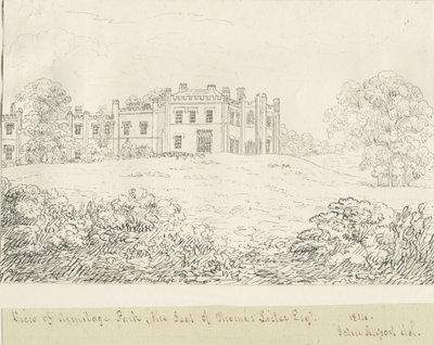 Park Armitage: rysunek piórkiem, 1814 autorstwa John Allport