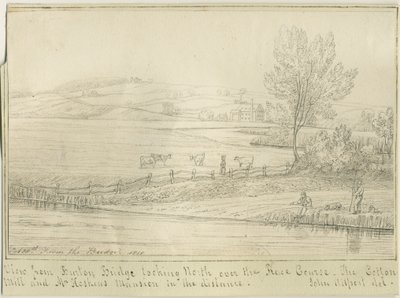 Burton-upon-Trent: rysunek piórem i tuszem, 1818 r. autorstwa John Allport