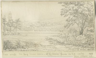 Burton-upon-Trent: rysunek piórem i tuszem, 1818 r. autorstwa John Allport