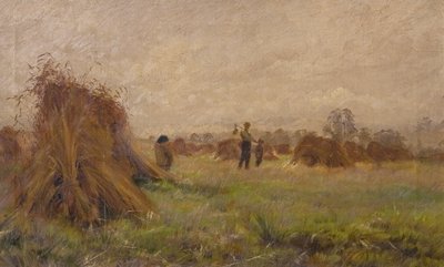 Scena żniwa, 1885-99 autorstwa John Anderson