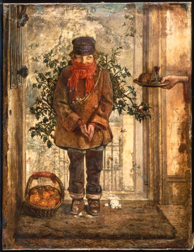 Boże Narodzenie (olej na płótnie) autorstwa John Anster Fitzgerald