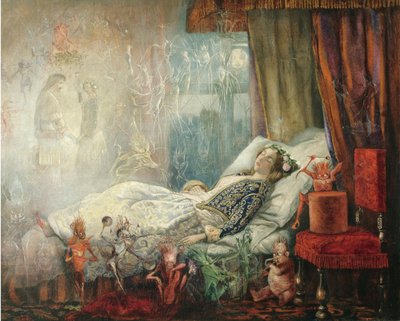 Sen po balu maskowym autorstwa John Anster Fitzgerald