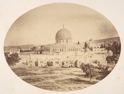 Jerozolima, miejsce świątyni na górze Moria, 1857. autorstwa John Anthony