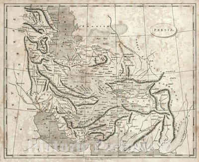 Mapa Persji autorstwa Arrowsmitha, 1819 r. autorstwa John Arrowsmith