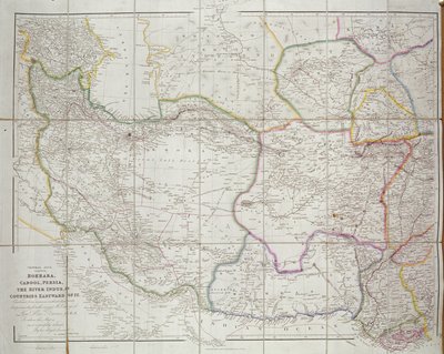 Mapa Azji Środkowej, 1834 autorstwa John Arrowsmith