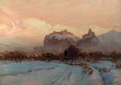 Zimowa scena autorstwa John Arthur Black