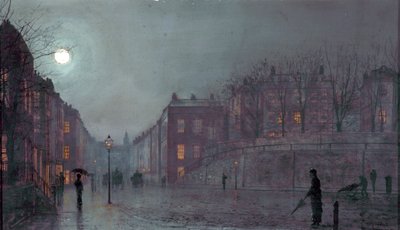 Widok na Hampstead, Londyn, 1882 r. autorstwa John Atkinson Grimshaw