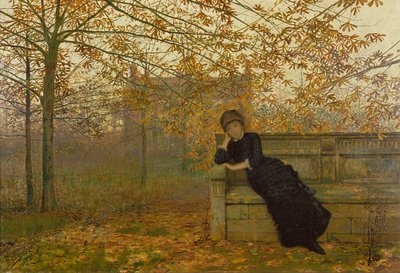 Jesienne żale, 1882 autorstwa John Atkinson Grimshaw