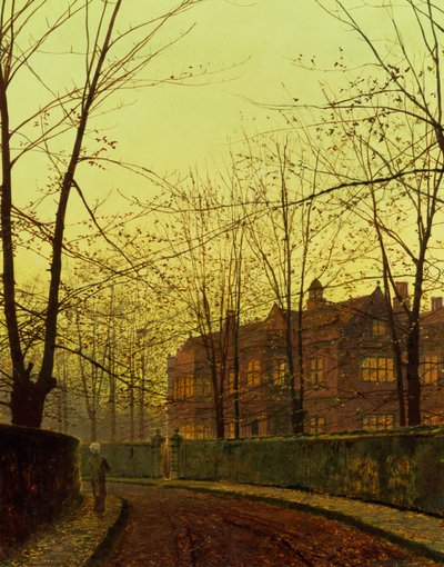 Złota Jesień (olej na płótnie) autorstwa John Atkinson Grimshaw