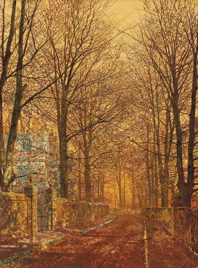 W dawnych złotych czasach autorstwa John Atkinson Grimshaw