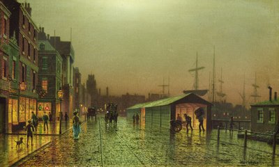 Doki w Liverpoolu autorstwa John Atkinson Grimshaw