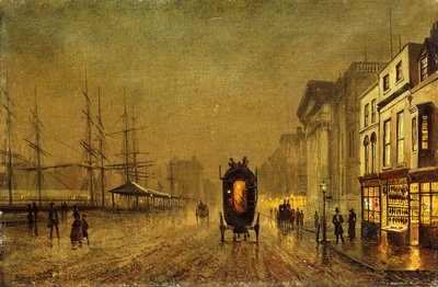 Doki w Liverpoolu, autorstwa John Atkinson Grimshaw