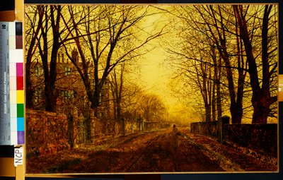 Nokturn w złocie, 1872 autorstwa John Atkinson Grimshaw