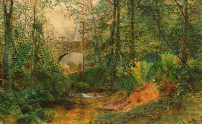Krajobraz rzeki autorstwa John Atkinson Grimshaw