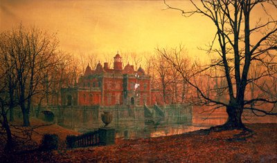 Nawiedzony dom autorstwa John Atkinson Grimshaw