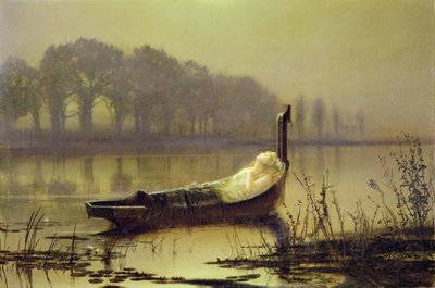 „Pani Shalott”, ok. 1875 (olej na płótnie) autorstwa John Atkinson Grimshaw