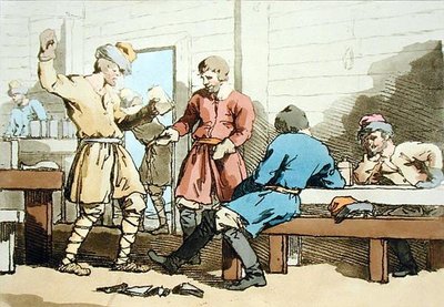 Kaback, sztychowana przez artystę, wydana 1803 (litografia kolorowa) autorstwa John Augustus Atkinson