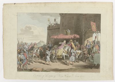 Strój za panowania króla Henryka 3, Anno 1250, 1 marca 1814 autorstwa John Augustus Atkinson